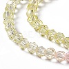 Transparent Glass Beads Strands GLAA-E036-07G-4