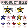 10Pcs 10 Styles Polyester Leopard Print Embroidery Cloth Iron on/Sew on Patches PATC-TA0001-58-4