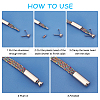  32 Sets 8 Style Alloy Aglets for Shoelaces FIND-PH0003-24-5
