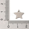 Non-Tarnish 201 Stainless Steel Charms STAS-E217-01P-3