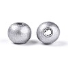 Spray Painted Round Natural Schima Wood Beads WOOD-A018-8mm-02-2