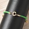 Adjustable Nylon Cord Bracelets X-BJEW-C096-01G-03-3