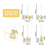 4Pcs 4 Style Loose Tea Infuser with Chain & Hook AJEW-DC0001-10-2
