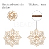 Laser Cut Basswood Wall Sculpture WOOD-WH0113-084-3