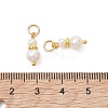 Natural Cultured Freshwater Pearl & Brass Pendants PALLOY-JF05442-02-2