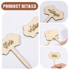 1 Bag Wooden Plant Labels AJEW-CA0004-83B-4