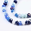 Glass Beads Strands X-GLAA-T006-16C-3