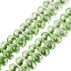 Baking Paint Transparent Glass Beads Strands GL-N005-02A-D06-1