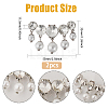 2Pcs Plasic Imitation Pearl & Rhinestone Shoe Decorations FIND-FG0002-55P-2