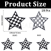 20Pcs Polyester Clothing Patches DIY-CY0002-35A-2