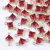 Transparent Glass Links connectors X-GLAA-T007-14D-1