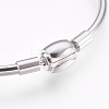 Tarnish Resistant 304 Stainless Steel European Style Bangle Making BJEW-I267-003B-2