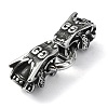 Tibetan Style 304 Stainless Steel Spring Gate Rings FIND-Z046-04AS-02-2