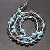 Synthetic Moonstone Beads Strands G-F143-6mm-03-2