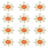12Pcs Golden Alloy Pendants FIND-LP0002-23-1
