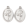304 Stainless Steel Pendants STAS-I358-12P-07-1