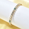 Brass Enamel Link & Charm Bracelets BJEW-Z094-02G-01A-2