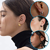 30Pcs 5 Colors 304 Stainless Steel Hoop Earrings EJEW-PH0001-45-5