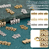 90Pcs 6 Styles Tibetan Style Zinc Alloy Chandelier Components Links FIND-PH0020-40-4