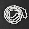 Frosted Crackle Glass Beads Strands GLAA-U001-8mm-M07-3