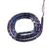 Electroplate Glass Beads Strands EGLA-K014-B-FP09-2