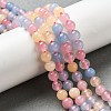 Dyed Natural Malaysia Jade Beads Strands G-G021-02A-14-4