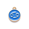 Alloy Enamel Pendants X-ENAM-S124-01B-02D-2