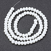 Opaque Solid Color Imitation Jade Glass Beads Strands EGLA-A044-P6mm-D01-2