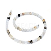 Natural Dendritic Agate Beads Strands G-D0005-18-6mm-3