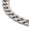 304 Stainless Steel Cuban Link Chain Necklace BJEW-B072-04P-2
