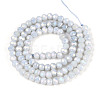 Anti-Tarnish Electroplate Rondelle Glass Beads Strands X-EGLA-T021-4mm-17-01-2