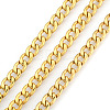 3.28 Feet 304 Stainless Steel Cuban Link Chains X-CHS-E013-17C-G-1