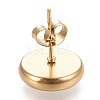 Ion Plating(IP) 304 Stainless Steel Stud Earring Settings STAS-K202-05D-G-3