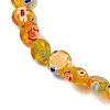 Handmade Millefiori Lampwork Beads Strands LAMP-G166-17A-06-3