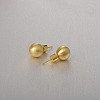 Round Ball Drawbench Brass Ear False Plugs for Women EJEW-G391-24D-G-1