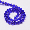 Imitate Austrian Crystal Bicone Glass Beads Strands X1-GLAA-F029-4x4mm-06-2