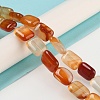 Natural Red Agate Beads Strands G-K357-D04-01-2