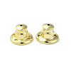 Rack Plating Brass Ear Nuts KK-G480-06G-2