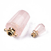 Faceted Natural Rose Quartz Pendants LS-G-T131-14G-4