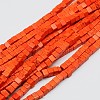 Synthetic Turquoise Beads Strands X-TURQ-G108-4x4mm-10-1