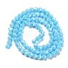 Opaque Solid Color Electroplate Glass Beads Strands EGLA-A039-P4mm-A12-2