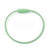 Baking Paint Stainless Steel Cable Wire Keychain AJEW-WH0413-15Q-1