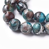 Synthetic Silver Line Imperial Jasper Beads Strands G-D0006-C09-8mm-03-3