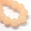 Baking Paint Imitation Jade Glass Round Bead Strands DGLA-Q021-10mm-42-2