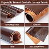 Vegetable Tanned Cowhide Leather Fabric DIY-WH0030-10-4