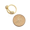 Brass Micro Pave Cubic Zirconia Open Cuff Rings for Women LS-RJEW-F171-02G-3