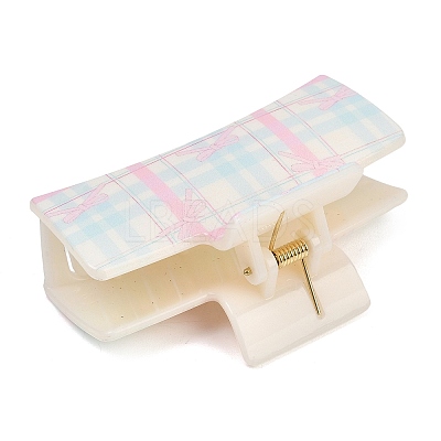 Plastic Printed Claw Hair Clips PHAR-K007-03A-1