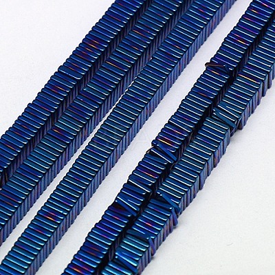 Electroplate Non-magnetic Synthetic Hematite Heishi Beads Strands G-J171A-4x4mm-07-1