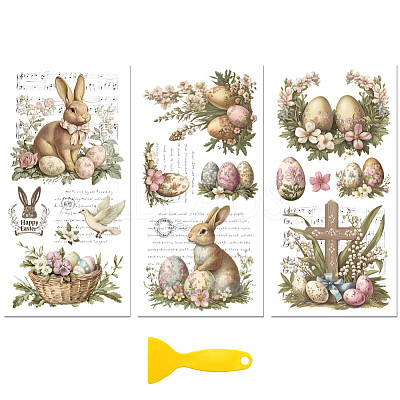 3 Sheets 3 Styles PVC Waterproof Decorative Stickers DIY-WH0404-593-1