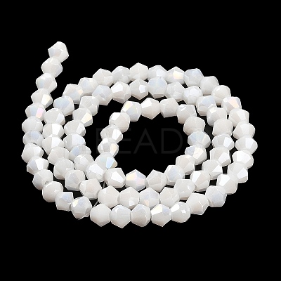 Opaque Solid Color Electroplate Glass Beads Strands LS-GLAA-F029-P4mm-A15-1